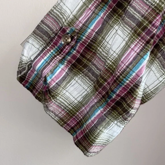 CJ Banks knit shirt - 3/4 sleeves plaid size 1X - Picture 3 of 8